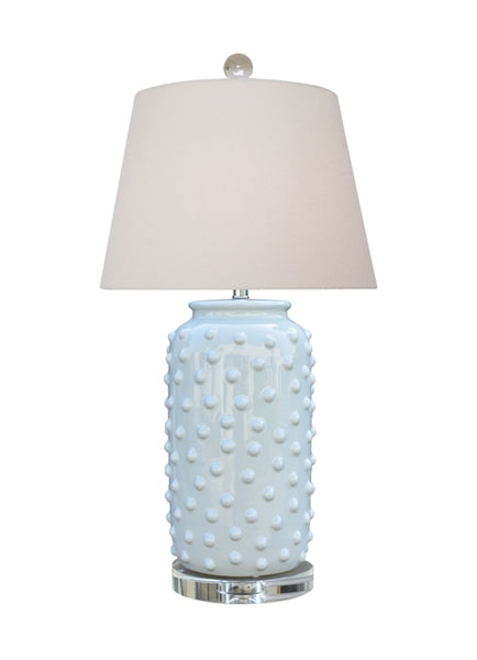 Annie Palladian Blue Dots Porcelain Lamp