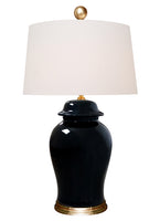 Bailey Lamp in Black Porcelain