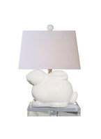Bunny Lamp Large in White Porcelain