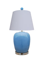 Ella Lamp in Ice Blue Porcelain