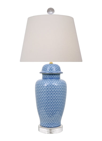 Peyton Lamp in Blue Porcelain